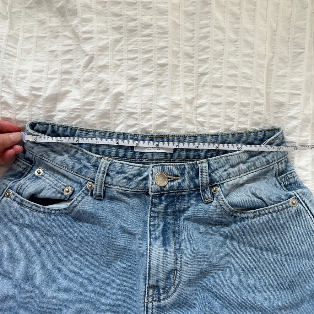 Peppermayo Keanna Low Rise Light Blue Wide Leg Baggy Denim Jeans - Picture 4 of 7